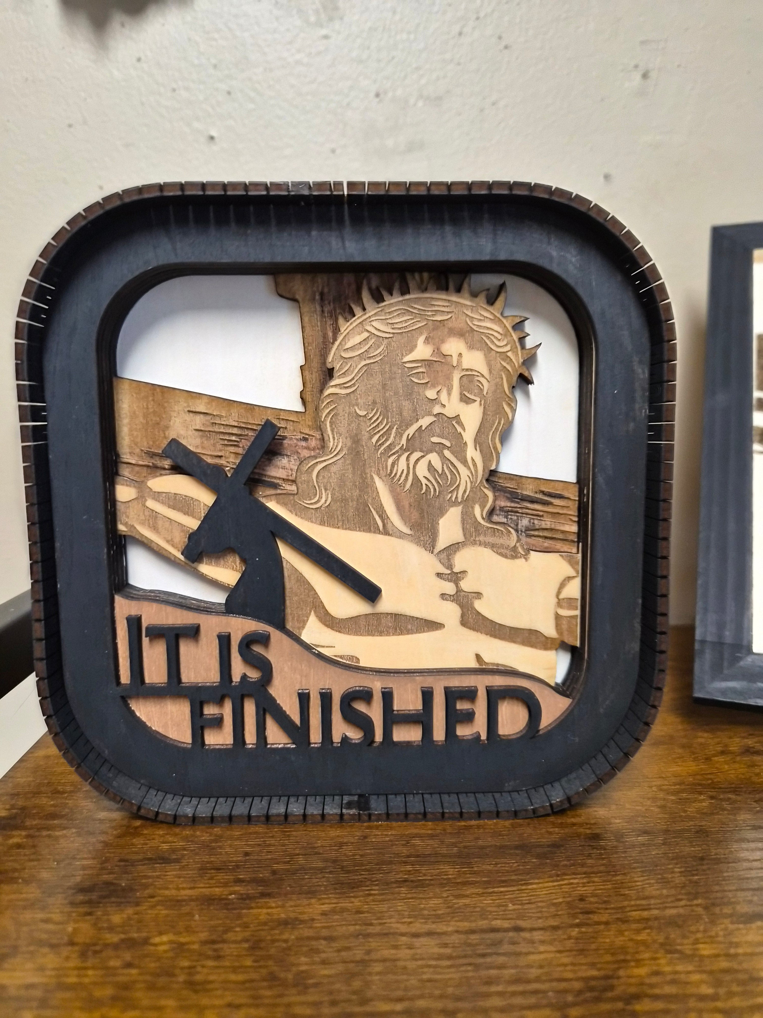 It Is Finished Shelf Sitter