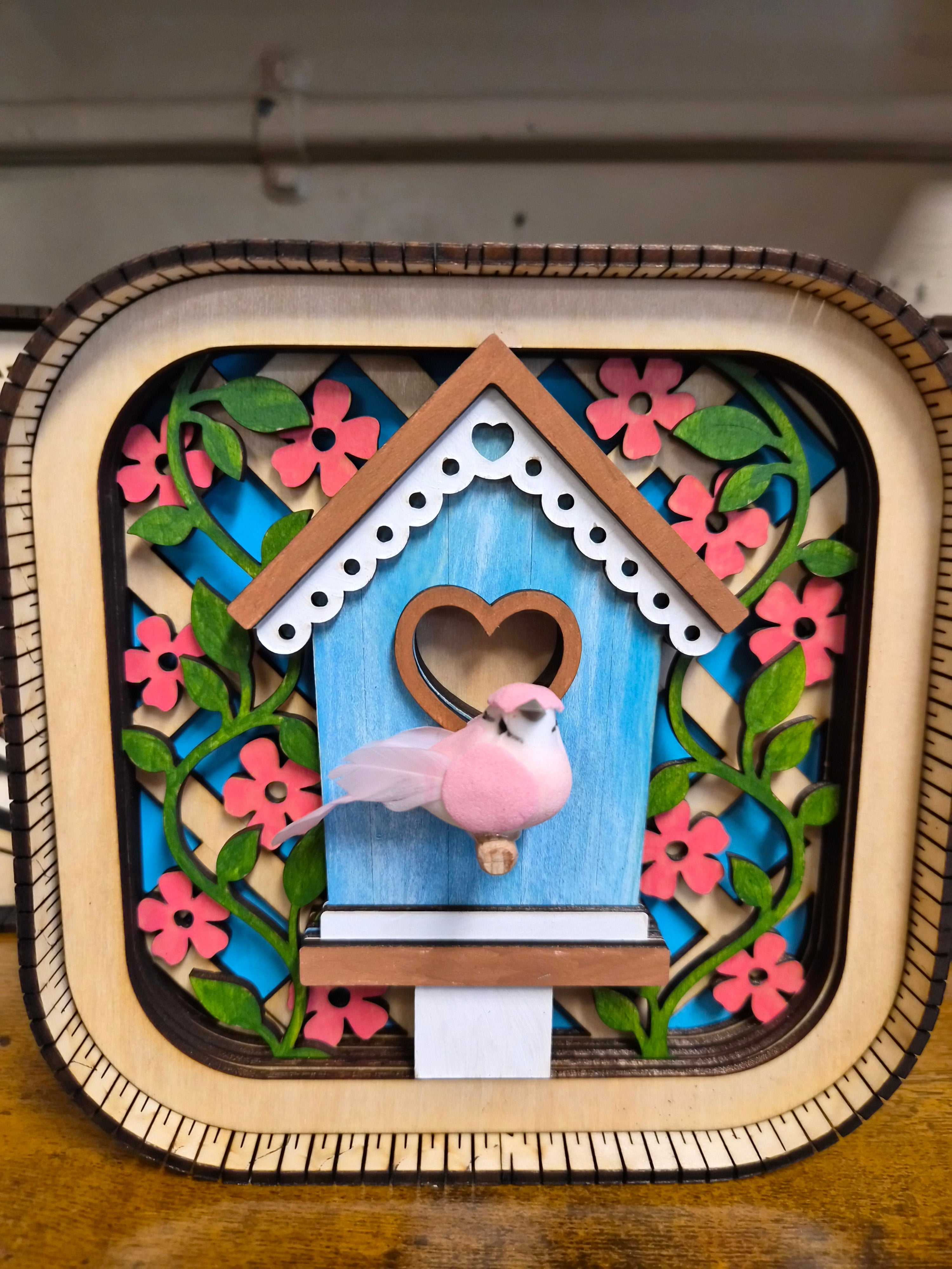 Birdhouse Shelf Sitter