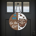 Go Away Cow Door Hanger